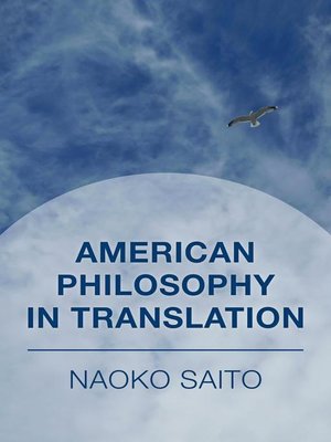 cover image of American Philosophy in Translation